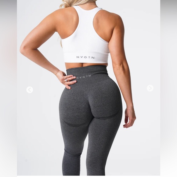 NVGTN Black Speckled Contour Seamless Leggings - Picture 2 of 4